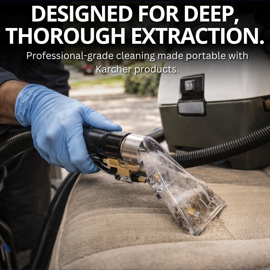 The Karcher Presto 3 Deluxe Carpet Extractor is built for portability and performance. Featuring a 1.16 HP motor and 53 PSI pump, it delivers deep-cleaning extraction to remove dirt embedded in carpets.

Click here for more: na2.hubs.ly/H04jNj10

#karcher