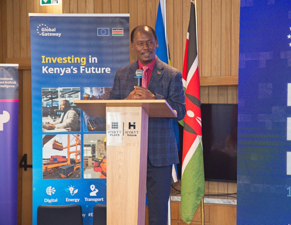 honkabogo's tweet photo. CELEBRATING 50 YEARS OF EUROPEAN UNION (EU)-KENYA PARTNERSHIP

Kenya is open for business and ready to engage as a strategic partner with a clear vision, a strong track record, and a compelling investment case, with a strong competitive digital economy proposition.

With over 53 million mobile subscriptions and more than 42 million internet users supported by robust infrastructure, a very progressive legal framework alongside a globally recognized mobile money ecosystem, our country remains a leading innovation hub on the continent.

Today, I joined our European Union partners at the EU–Kenya Tech Business Forum as the Chief Guest, a key platform bringing together government, industry leaders, and development partners to strengthen collaboration in Kenya’s digital transformation journey.

This engagement comes at a pivotal moment as we move beyond traditional cooperation towards a more structured and forward-looking relationship anchored on investment, innovation, and alignment of our digital priorities.

The forum serves as a critical mechanism to translate our long-standing partnership into concrete investments, commercial partnerships, and scalable digital solutions. At a time when the global digital economy is rapidly evolving, driven by artificial intelligence, data governance, and digital infrastructure, this collaboration positions Kenya to advance its ambition of becoming Africa’s leading digital economy.

Since 2021, under the Kenya–EU Strategic Dialogue, the European Union has committed over €430 million towards Kenya’s digital transformation. This support has already delivered tangible results, including: connecting over 400 schools to the internet through the Giga programme; strengthening digital skills through TVET modernization; and advancing e-government systems and digital public infrastructure.

In 2025, we launched the National Artificial Intelligence Strategy, positioning Kenya as a leader in responsible AI adoption. Additionally, we have trained over 1.9 million young people in digital skills since 2022 and created more than 300,000 digital jobs through initiatives such as Ajira, Jitume, and Business Process Outsourcing programmes.

Through the Digital Superhighway Programme, we are rolling out 100,000 kilometres of fibre, with nearly 24,000 kilometres already complete, alongside 1,450 digital hubs nationwide.

As we deepen this partnership, Kenya welcomes investment in connectivity, digital public infrastructure, artificial intelligence, innovation ecosystems, and IT-enabled services.

In attendance were Henriette Geiger, Ambassador of the European Union to Kenya; Renate Nikolay, Deputy Director-General at the Directorate for Communications Networks, Content and Technology of the European Union Commission; Secretary, ICT, Digital Economy and Emerging Technologies, Ms Mary Kerema; Secretary, ICT and ICT Security, Mr Emmanuel Kata Kimeu; Romanian Ambassador to Kenya, H.E Gentiana Serbu; Czech Republic Ambassador to Kenya, H.E. Nicol Adamcová, and Slovak ambassador to Kenya, Maroš Mitrík ; technology sector companies; and financial institutions.