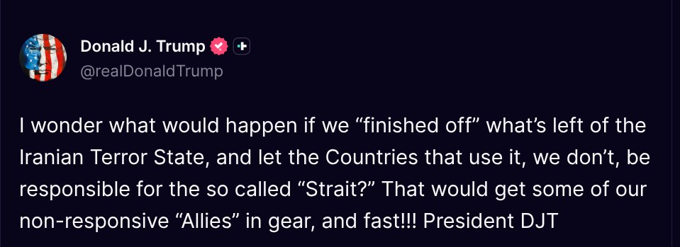 Fan Donald J. Trump 🇺🇸 TRUTH POSTS tweet media