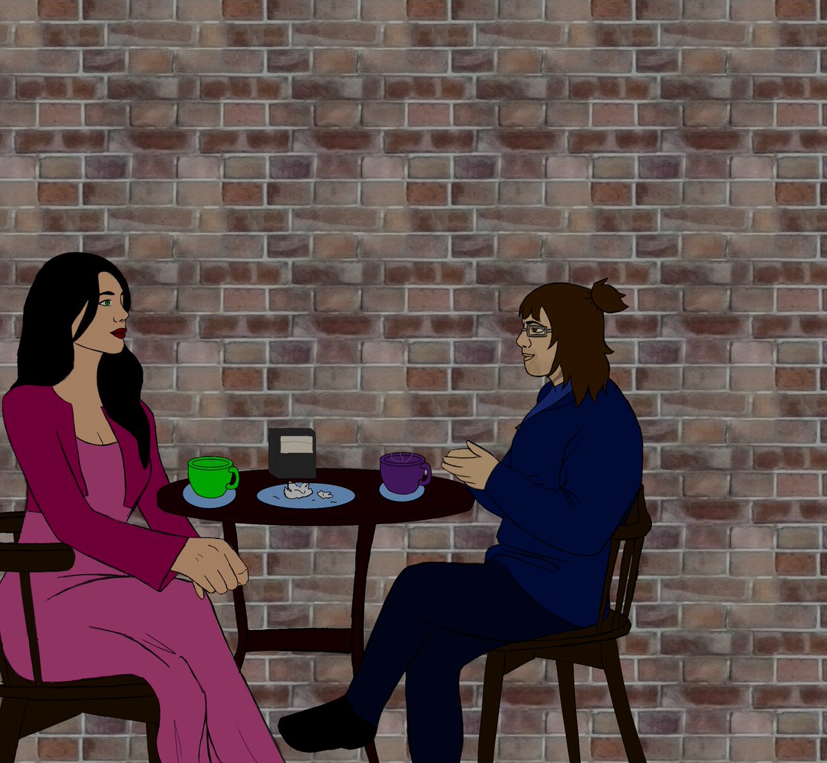 //Coffee date drawn by yours truly.