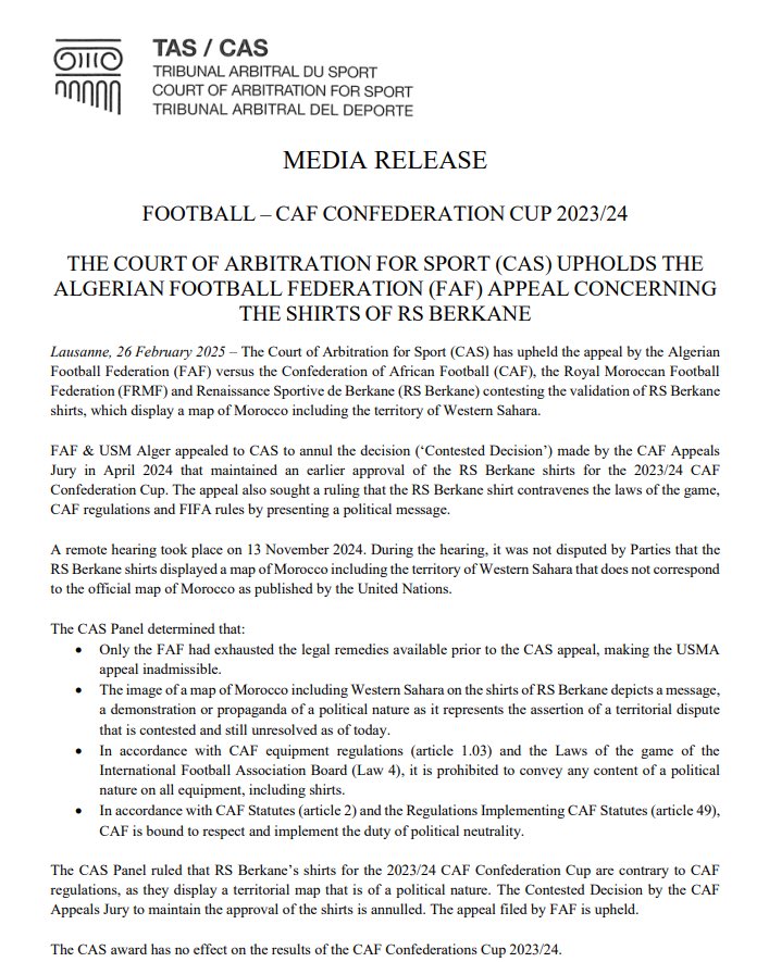 Algeria FC tweet media