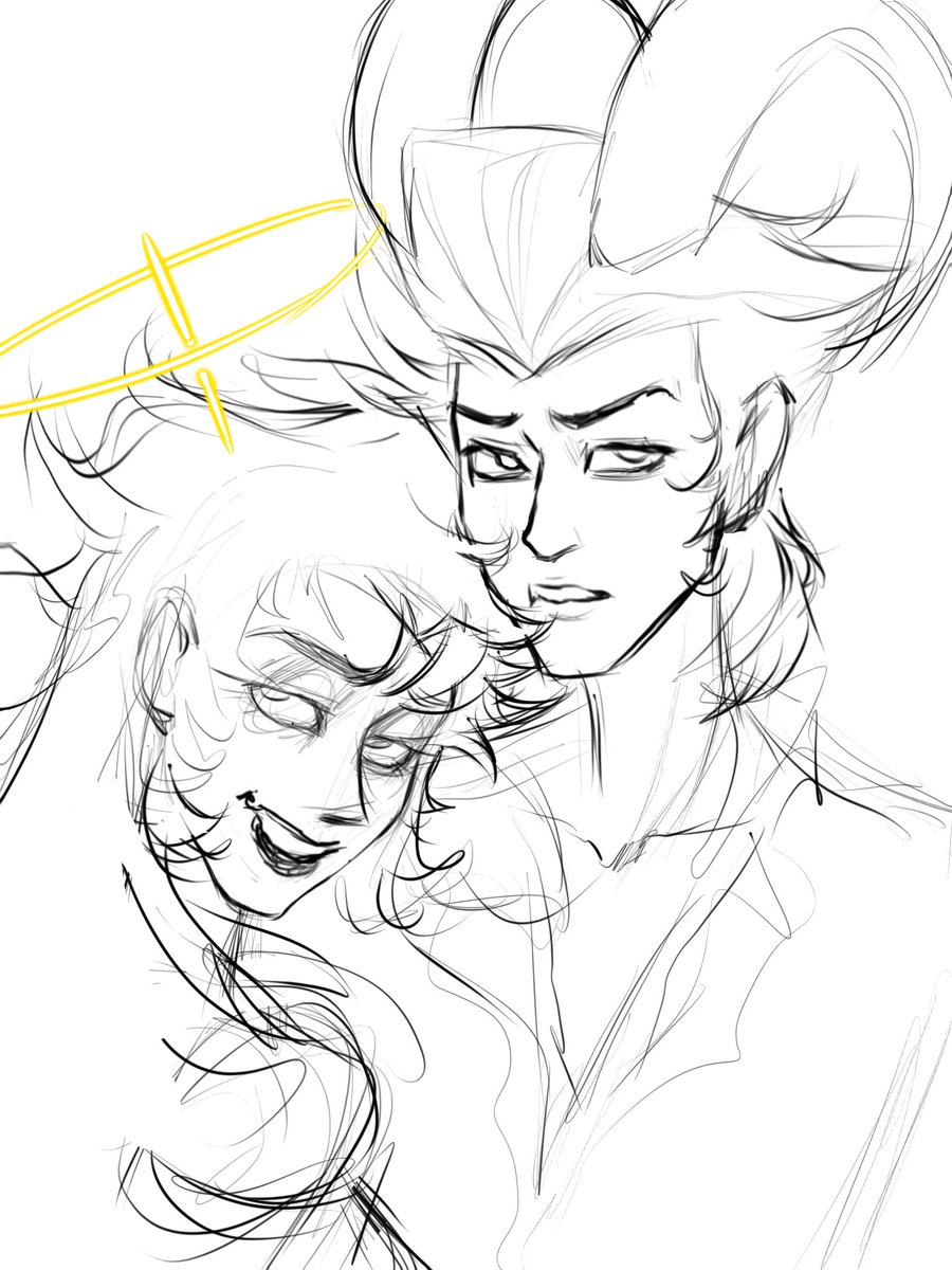SophiaFerraton's tweet photo. ♂🍐x♀🎸“The Parent Trap.” #adalith #guitarqueen #hazbinhotel #hazbinhoteladam #hazbinhotellilith wip https://t.co/VPwwMhZOMX