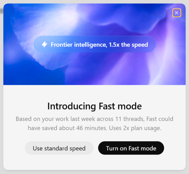 madin's tweet photo. After bringing subagents to Codex on Windows just recently. "Fast mode" is now also supported. 
I switched to Codex last week and since it has been a game changer.
#codex #openai #windows https://t.co/sGIodsK8wC