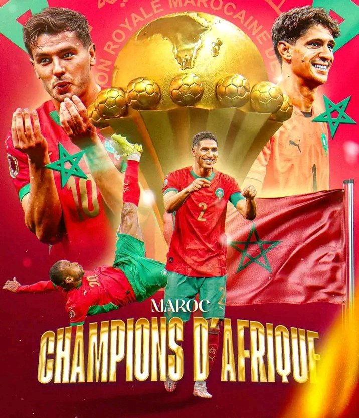 MahdiBaladi's tweet photo. ♦️رسميا 
الكاف أعلن رفض أي استئناف على قرار إعلان المغرب بطلا لأمم إفريقيا https://t.co/o1JT7vZATT