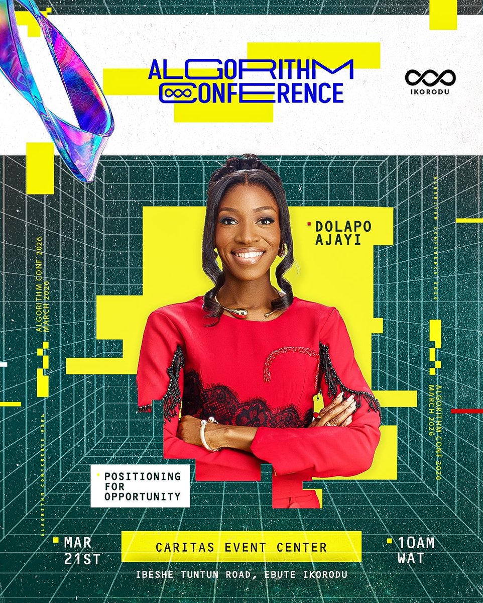 cci_ikorodu's tweet photo. We’re honoured to have Pastor Dolapo Ajayi at ALGORITHM.
A Brand Marketing Expert, she brings years of experience at the intersection of strategy, communication, and human behaviour.
#algorithmconference #cciikorodu #ccilagos #cciglobal https://t.co/y1HWTEoHey