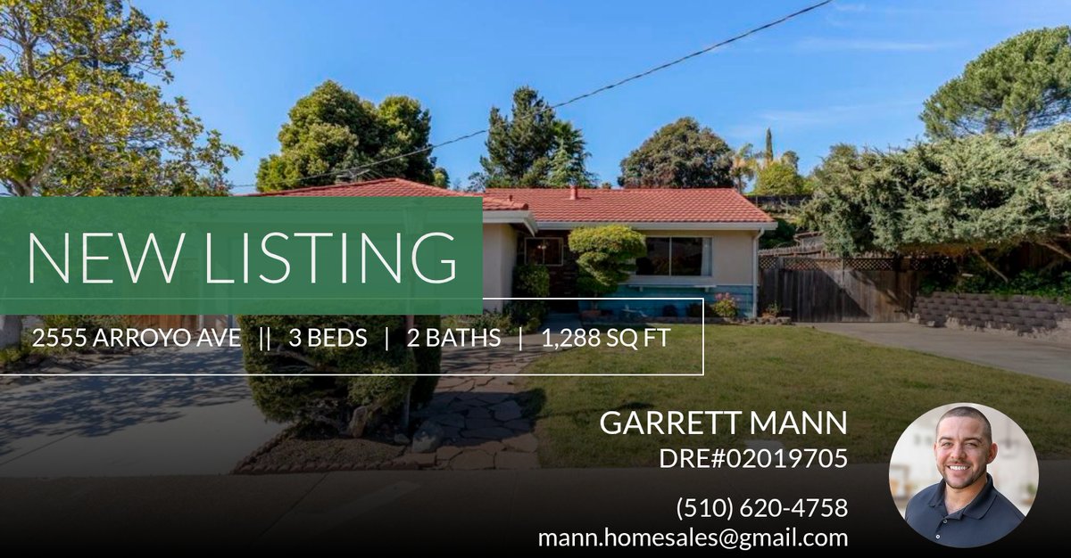 realgarrettmann's tweet photo. 📍 New Listing 📍 Take a look at this fantastic new property that just hit the market located at 2555 Arroyo Ave in Pinole. Reach out here or at (510) 620-4758 for more information https://t.co/oTTSv2sSSo https://t.co/DTTcd4s7rd
