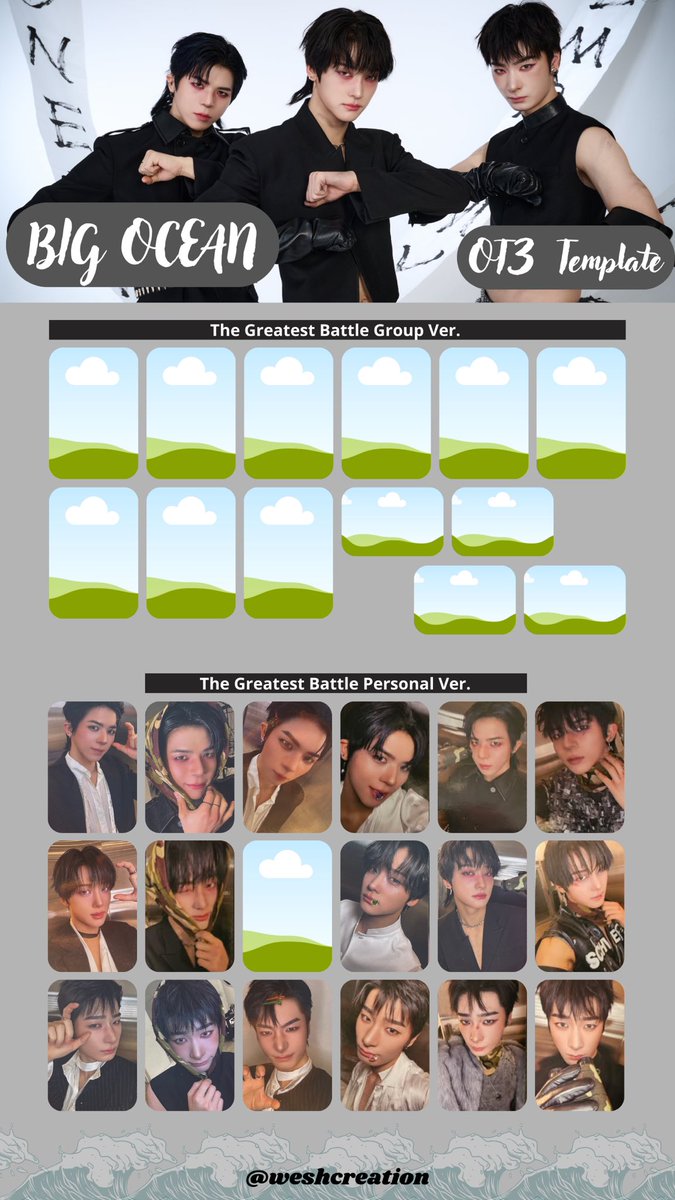 BIG OCEAN THE GREATEST BATTLE Templates 

#BigOcean #빅오션 #CHANYEON #찬연 #PJ #피제이 #JISEOK #지석 #PADO  #THE_GREATEST_BATTLE 

<a href="/Big_O_cean/">Big Ocean_official</a>