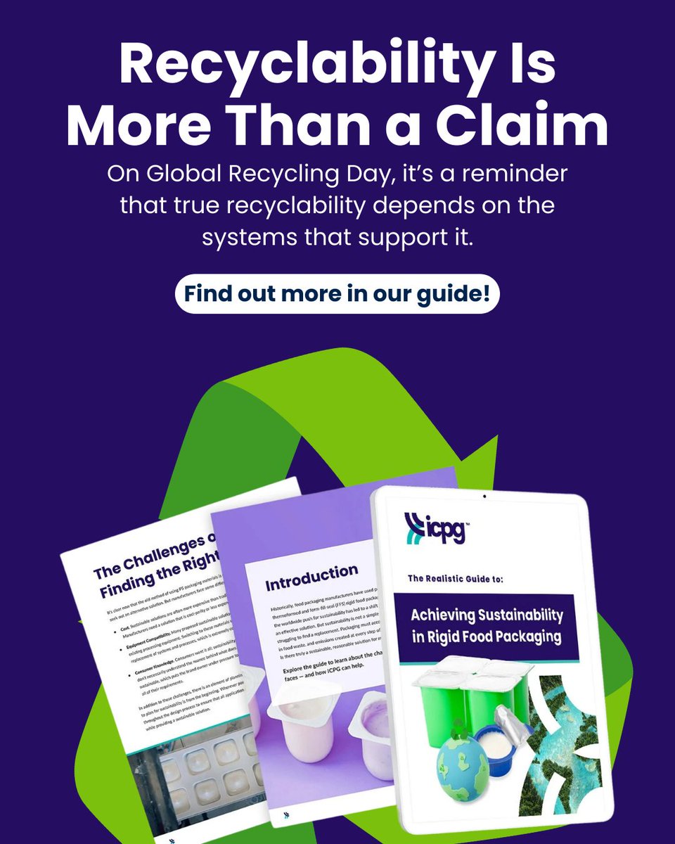 March 18th is Global Recycling Day.

If you’re evaluating how to improve recyclability in rigid food packaging, explore our realistic guide to achieving sustainability — and see how XPP can help support your packaging goals.

📘 Access the resource here:
hubs.ly/Q046QGtz0