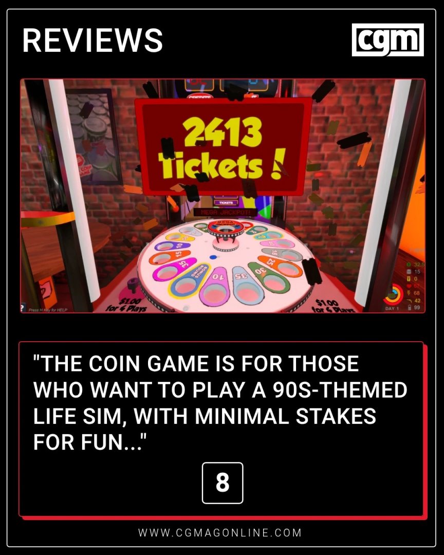 CGMagonline's tweet image. "The Coin Game is for those who want to play a 90s-themed life sim, with minimal stakes for fun..."

cgmagonline.com/review/game/th…

#Simulator #TheCoinGame