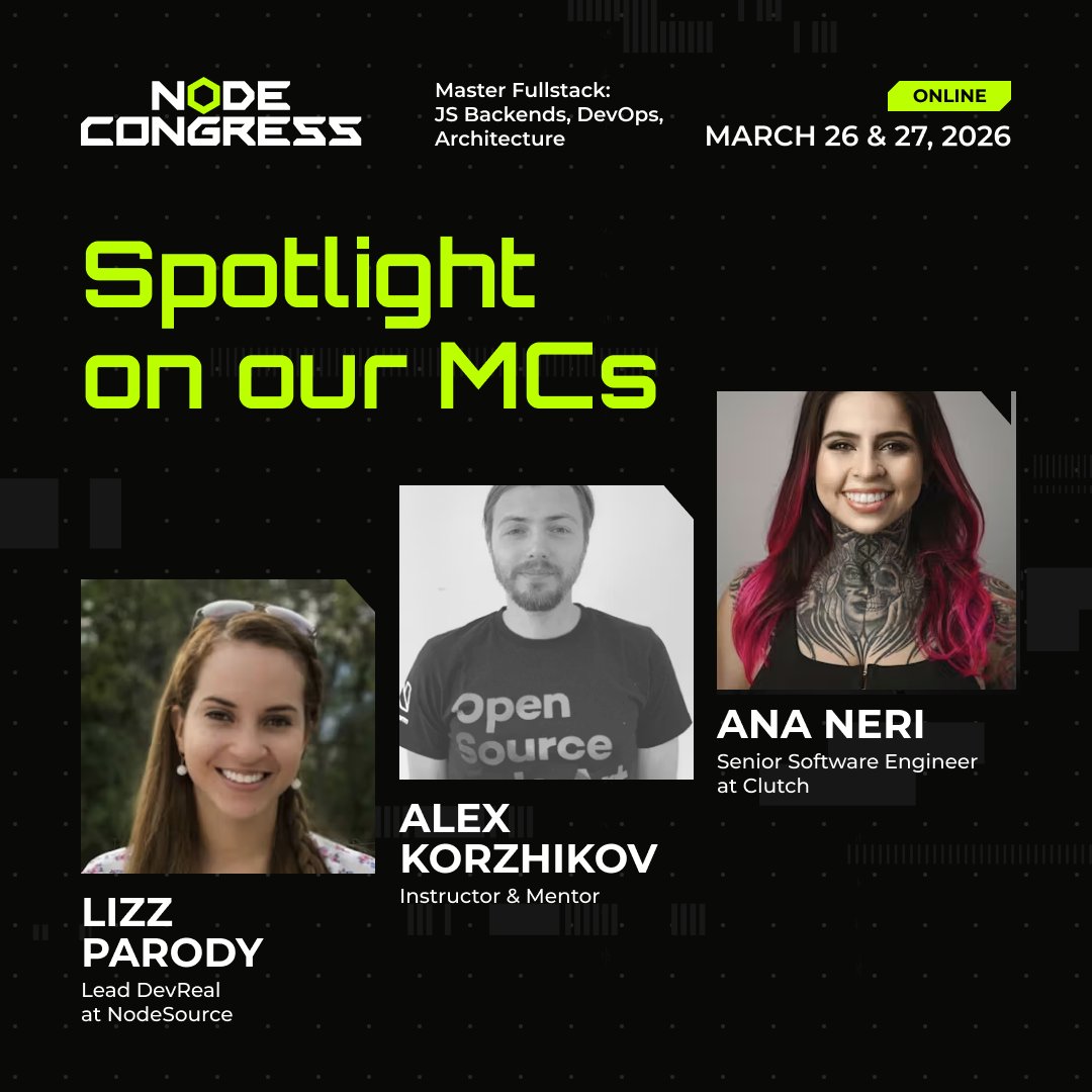 Node Congress🔥March 26 & 27, 2026 tweet media