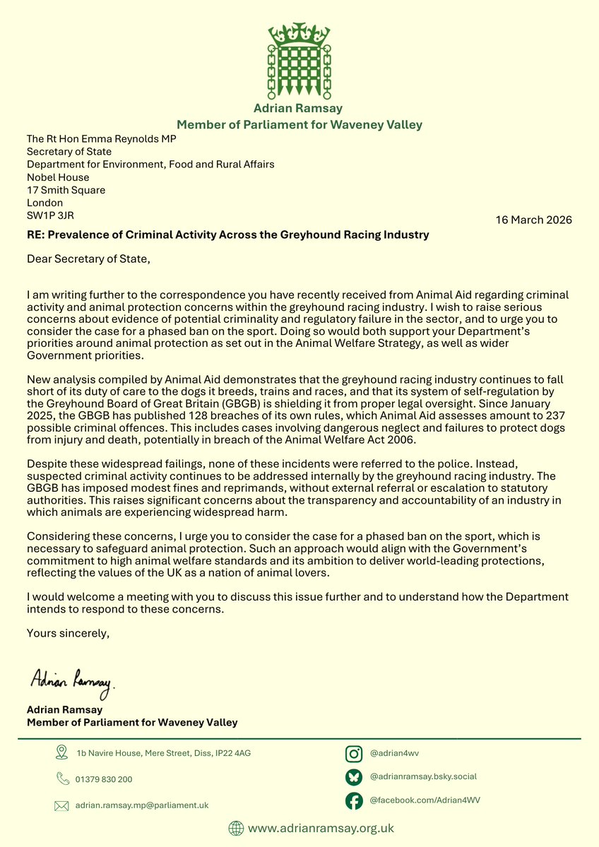 Adrian Ramsay MP tweet media