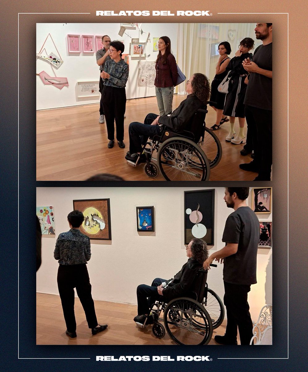 🦂 🖼️ Recorrió el Museo de Arte Latinoamericano de Buenos Aires, donde se tomó un momento ante “Manifestación”. Durante la visita se lo vio de buen ánimo, sonriente y muy cercano tanto con el público como con el personal del lugar.

#CharlyGarcia #Malba #Musica #Arte #Argentina