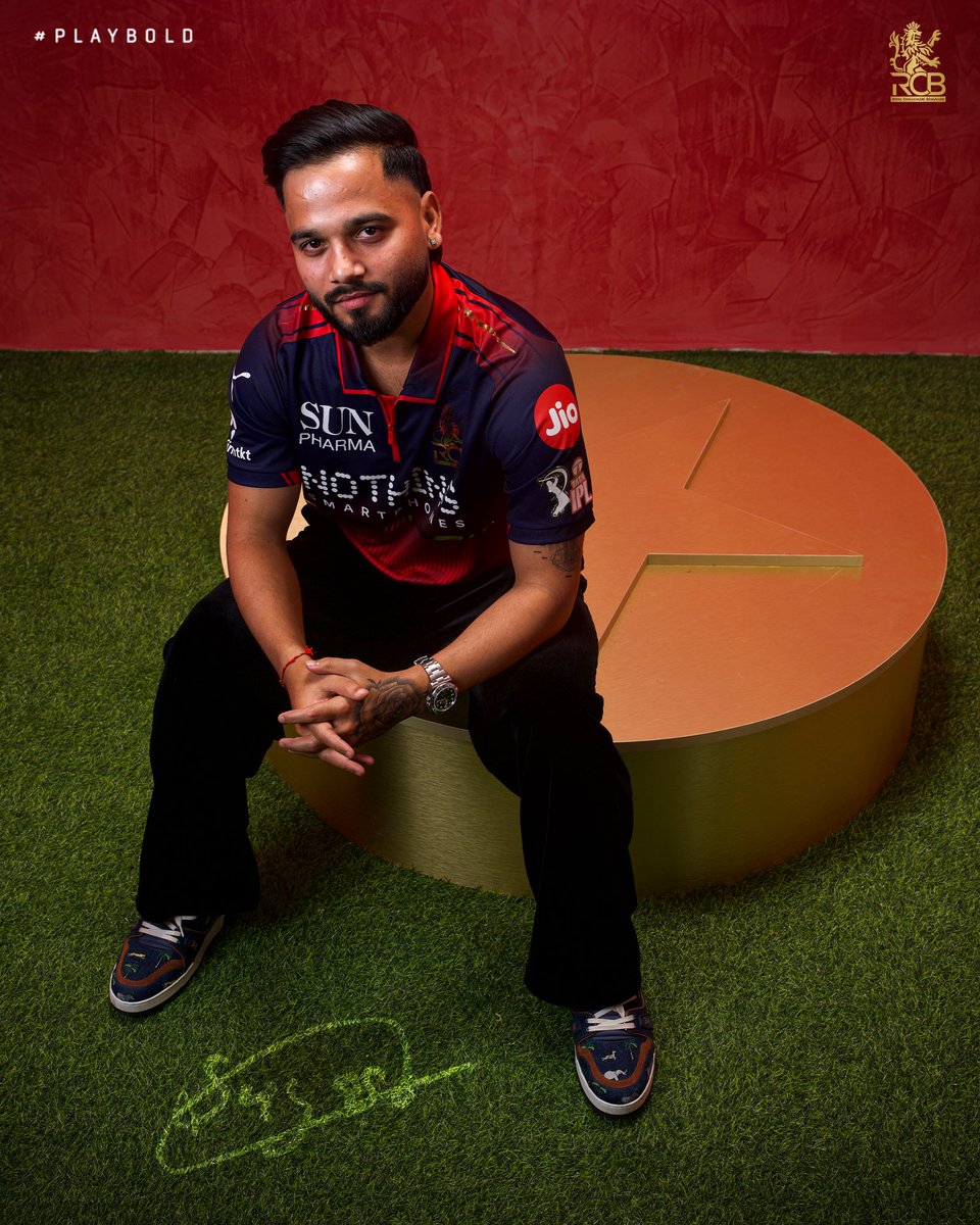 Hard to read him. Even harder to stop him. 😮‍💨🔥

The man who loves rattling the stumps is back to do all that and more once again in the Red, Blue &amp; Gold.✨

Welcome back, Suyash Sharma! 🏡❤️

#PlayBold #ನಮ್ಮRCB #IPL2026