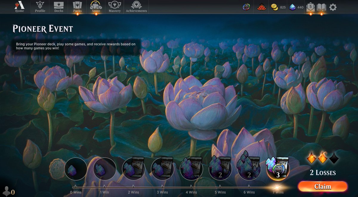 MasseroniLuca's tweet photo. pioneer is dead and I am the king (format is shit, but deck is fun and I need rares wildcards lol) #MTGPioneer #MTGArena https://t.co/defpqByFLi