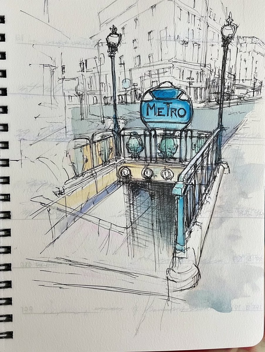 Watercolor sketch examples