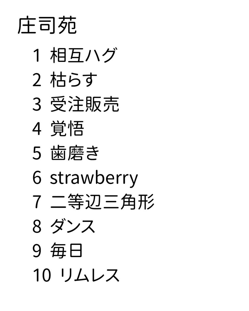 庄司苑 tweet media