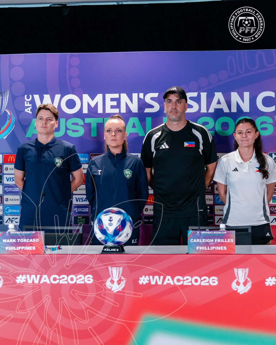Filipinas head coach <a href="/Marc14__/">Mark</a> and midfielder <a href="/CarleighFrilles/">Carleigh Frilles</a> are really determined to make sure that #WeGoAgain.