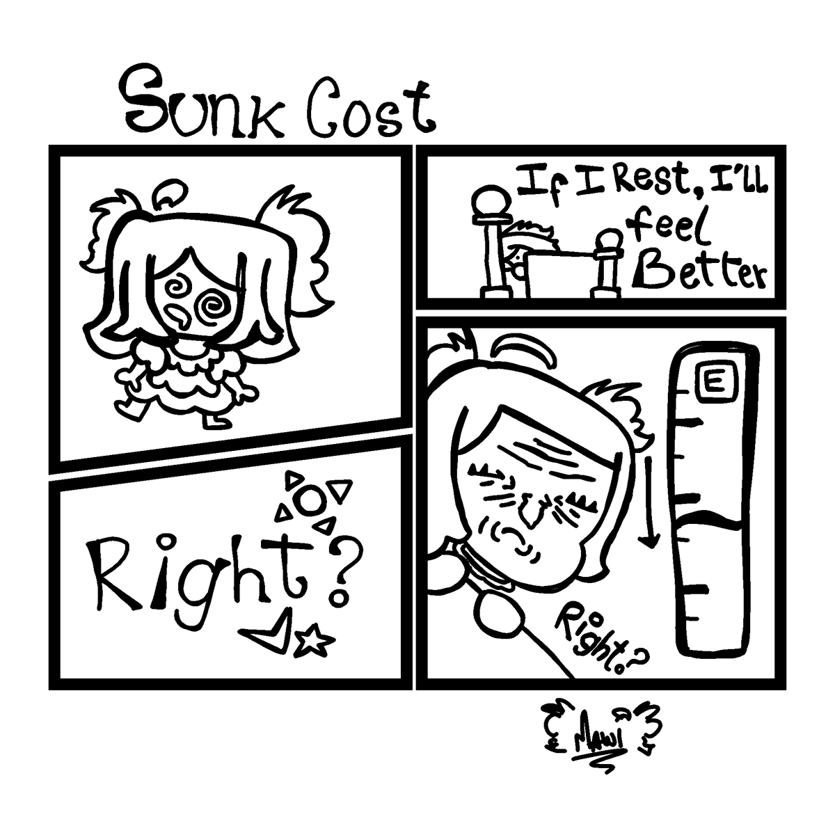 MawileApocalyps's tweet photo. 99% of chronically tired people quit before they hit the one nap that revitalizes you.
Daily Comic 45
#art #tired #comic #mawi https://t.co/c2vVh2x1Cb