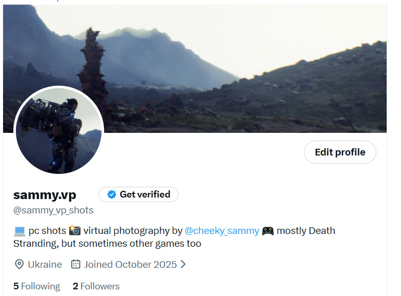 cheeky_sammy's tweet photo. Guys!!! I finally made account to post my screenshots and virtual photos!

Feel free to follow here ✨ @sammy_vp_shots ✨

I’d really appreciate it if you could share this post!

#DeathStranding https://t.co/2g3CNagvOd