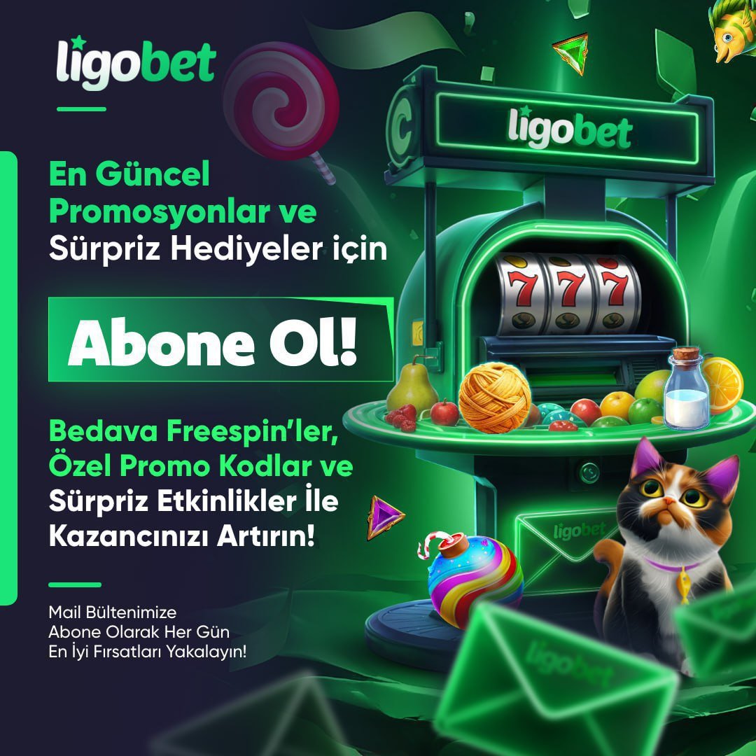 ✉️MAİL BÜLTENİNE ABONE OL HER GÜN HEDİYENİ AL

🐝Tıkla Abone Ol, Her Gün Kod Kazan cutt.ly/htEZi7C7
📣Ligobet Hemen Dene – Güncel Etkinlikleri Kaçırma❎

💙marketing@ligobet.com Adresinden Gelen Maili Aç ve Kod Gir
Ardından Kodu Aktif Etmiş Olacaksınız.