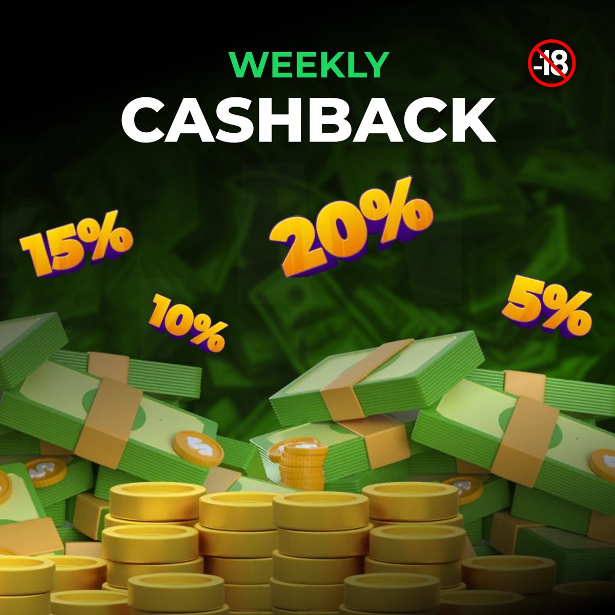 Betify Weekly Cashback 💸

Active players, it’s time to enjoy your rewards🤑
Every week, we’re giving back with cashback for your activity💰

♻️ RT &amp; tell us how you’re using your cashback for a chance to win a 🎁

Betify🆔 needed 🔥

👉 betify.bio