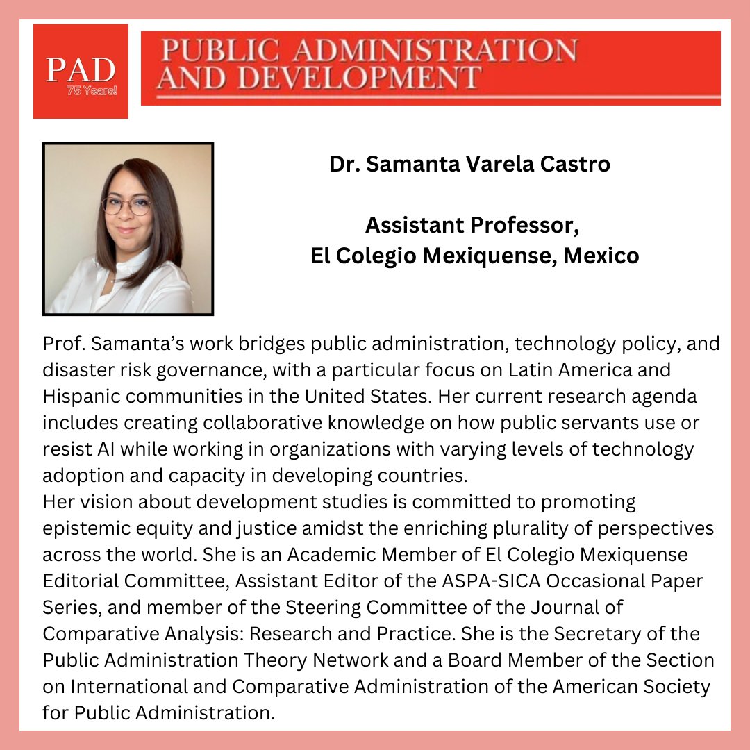 Public Admìnistration and Development tweet media