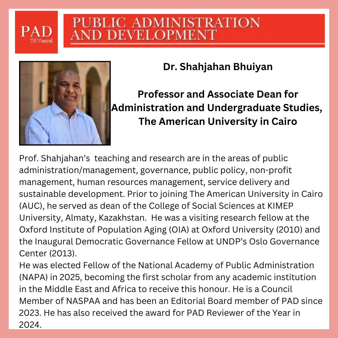 Public Admìnistration and Development tweet media