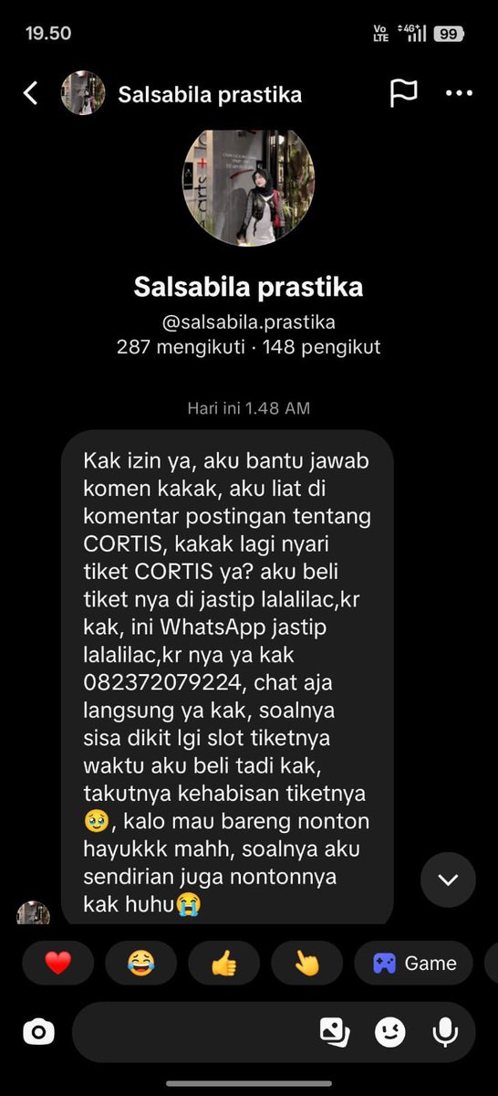 minkoooy's tweet photo. Yang nipu mengatasnamakan lalalilac,
bilang kalo kuotanya masih dan nyisa dikit..

istigfar tobat kata gweh..
ini bulan romadhon.. bentar lg lebaran..
tobaat tobaat.. 
🙏🏼 https://t.co/tTBSnnKEXu