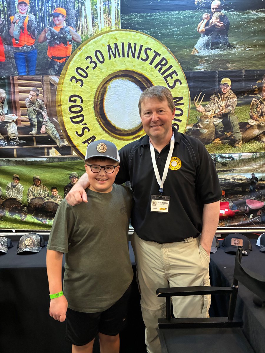 At the <a href="/GONMagazine/">Georgia Outdoor News</a> Tifton show, we reconnected with a former Camper and gave him three 30-30 Ministries brochures and told him to hand them out to anyone he thought would be interested. Ten minutes later, he came back for three more. Way to go, Luke!