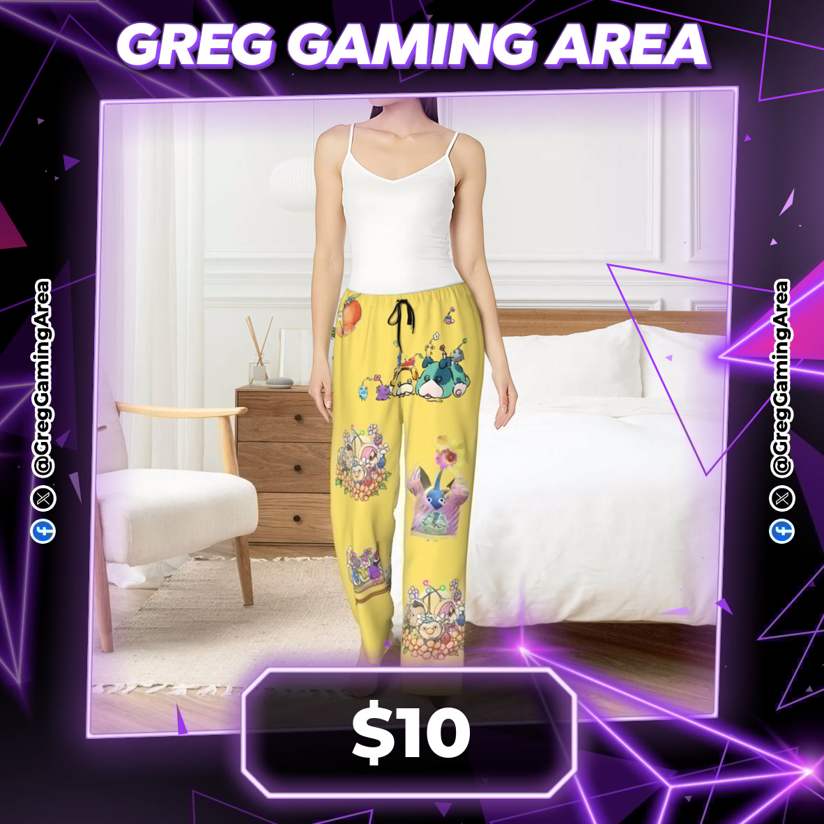 GregGamingArea's tweet image. 😴 COMFY &amp;amp; CUTE! 🌸

🕹️ Pikmin Pajama Pants
🔗 s.click.aliexpress.com/e/_c3GYhnsx