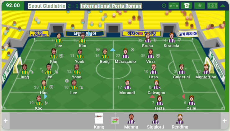 Our first match

🏟️Gladiatrix Stadium
🆚International Porta Roman

¡Go Go Gladiatrix!🟡🔵
#GladiatrixFamily #MatchDay #ANewEraBegins