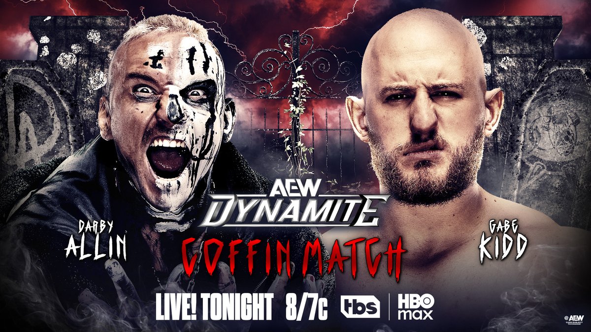 jjasportstudio's tweet image. Tonight On AEW Dynamite #AEW #AEWDynamite
* Will Ospreay vs Blake Christian
* No Holds Barred: Timless Toni Storm vs Marina Shaffir
* Coffin Match: Darby Allin vs Gabe Kidd