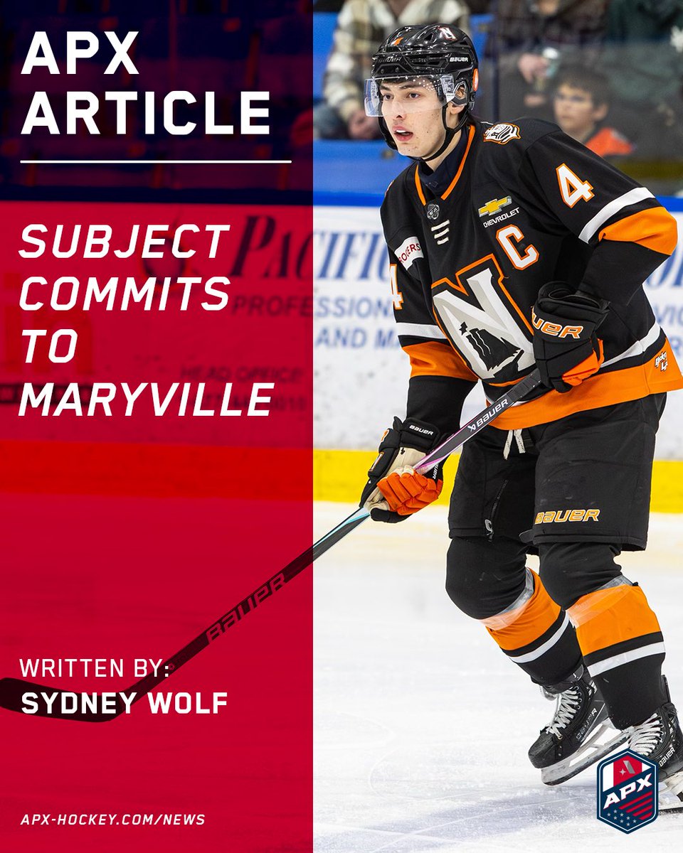 apx_hockey's tweet photo. Minnesotan Will Subject was one of the first athletes to commit to Division I newcomer Maryville. 

He talked with us about playing high school hockey at Wayzata, joining the WHL, and how he wound up in Nanaimo.

STORY: https://t.co/WYMBFhqY9a https://t.co/SuDfbnzlRZ