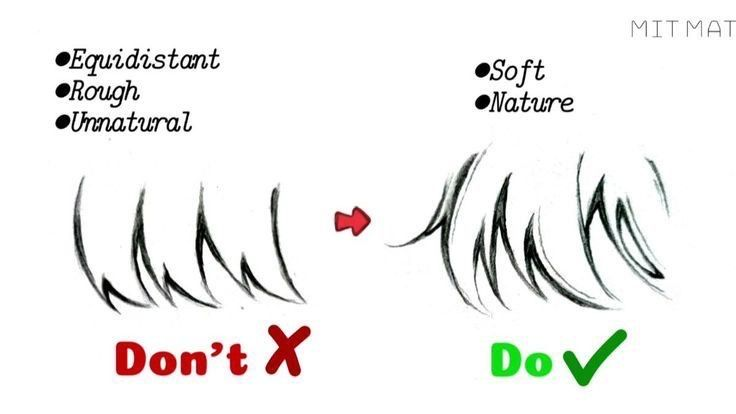 cookingtipster's tweet photo. Do you make this mistake when drawing hair?
A small change makes a big difference. https://t.co/Tfti216t6S