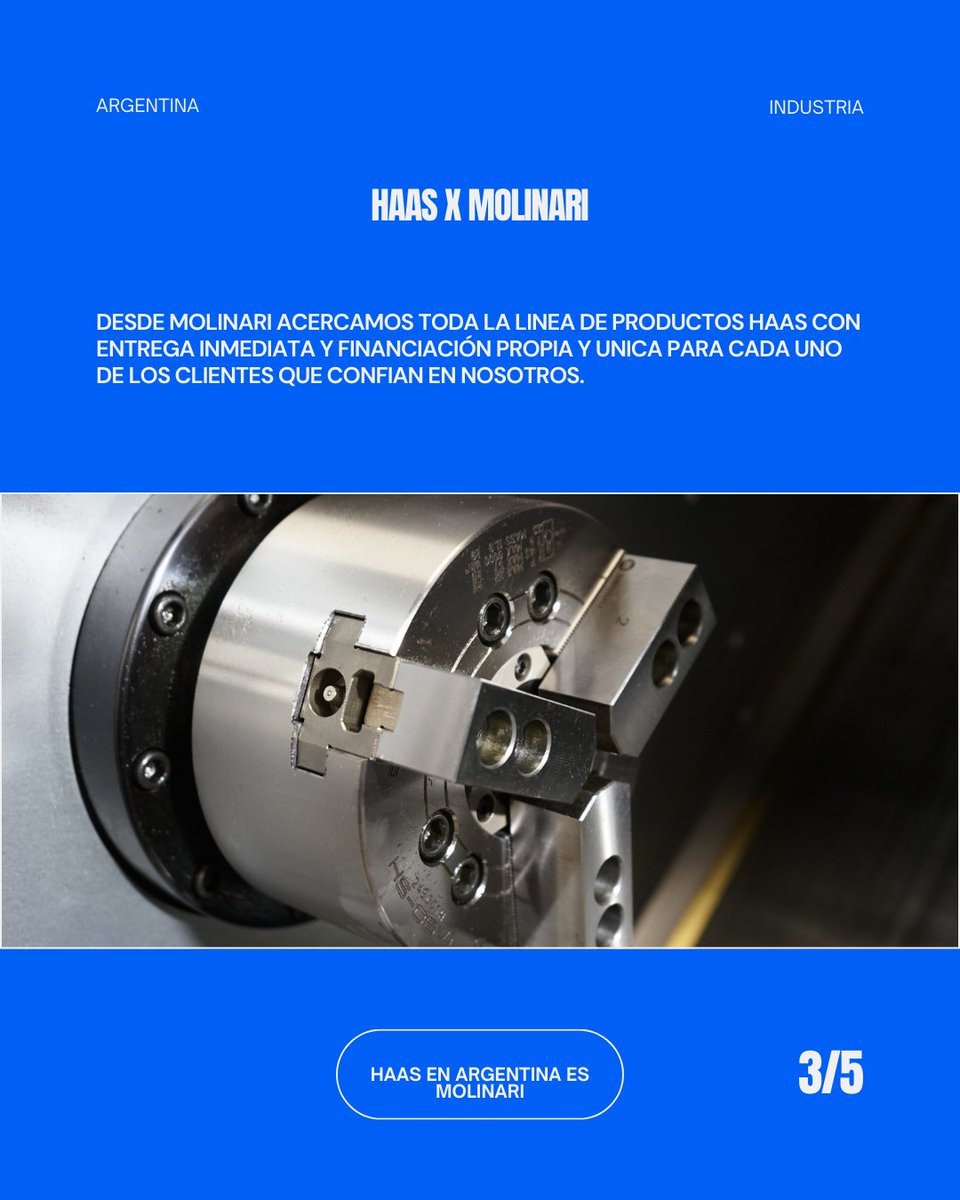 molinari_sa's tweet photo. 📌Tecnología @Haas_Automation para tu empresa

¿Por que comprar Haas con MOLINARI?

✅Toda la línea de productos disponible
✅Podés visitar nuestro showroom para conocer más
✅Financiación personalizada
✅Instalación y capacitación
✅Servicio técnico disponible 24/7

#Haas https://t.co/4rs6AxbG6q