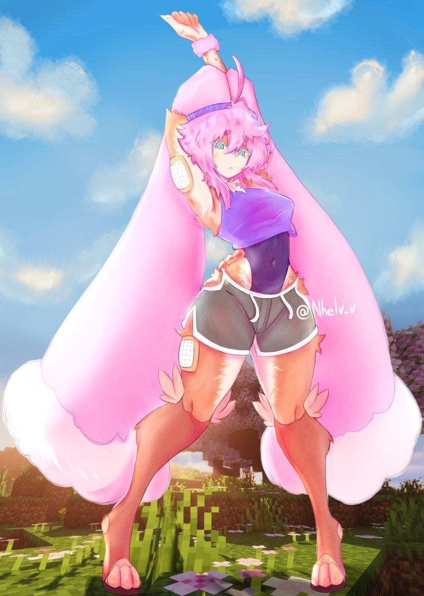Nhelv_v's tweet photo. Lopunny oc Minecraft background cuz im lazy :P https://t.co/xMZoXiARI6