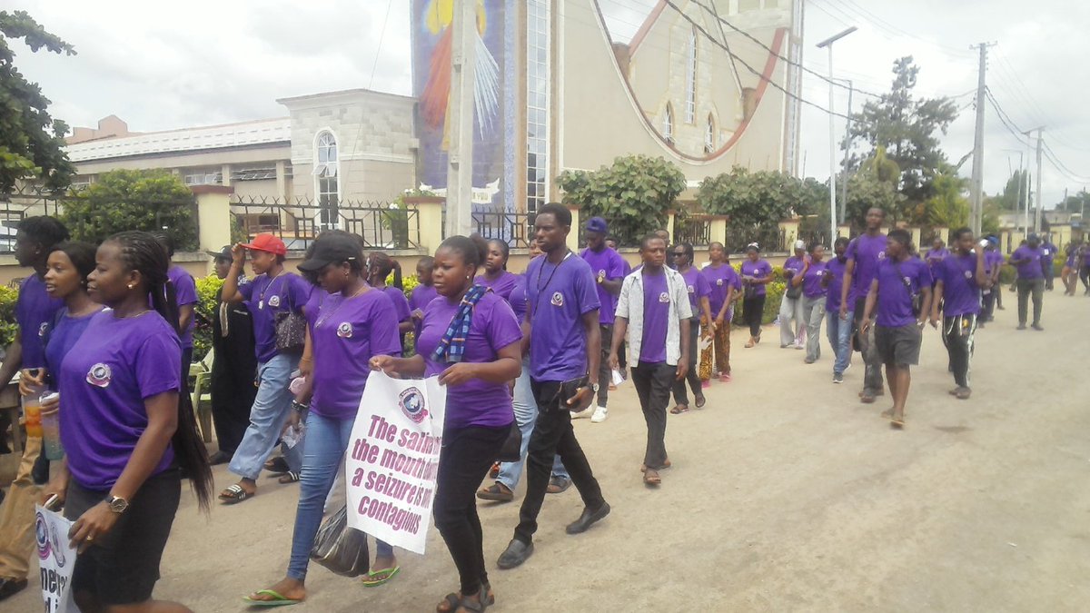 AngieFoundation's tweet photo. Cross sections of purple day road walk 2026

@CureEpilepsy @purpleloveplus @MobilePunch @Purple_muffinz @BBCAfrica @WHO @NigeriaGov @NigeriaStories beb https://t.co/BDVbAIrcq0