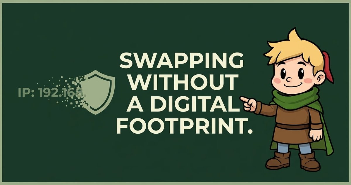 Privacy starts with what isn’t tracked.

SageSwap does not collect IP addresses or any identifying data, enabling users to browse and swap without exposure.

Built for private, seamless crypto transactions.

Browse freely. Swap securely: sageswap.io

#DeFi #Privacy