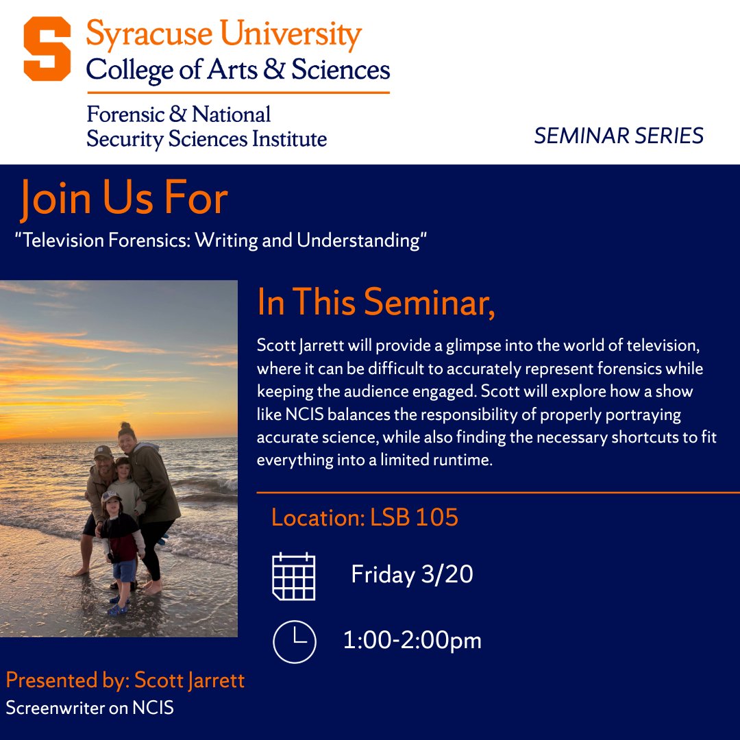 Syracuse University Forensic Science Institute tweet media