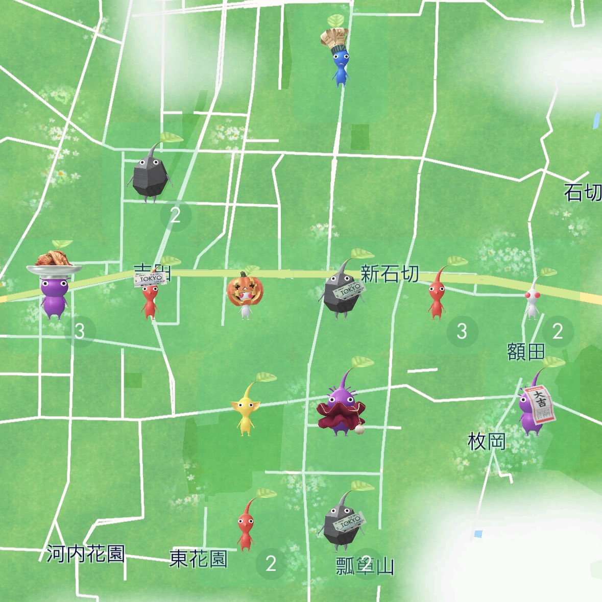 PikminOsaka31KA's tweet image. ピクミン的にはこんな感じ。

#PikminBloom
#ピクミンブルーム