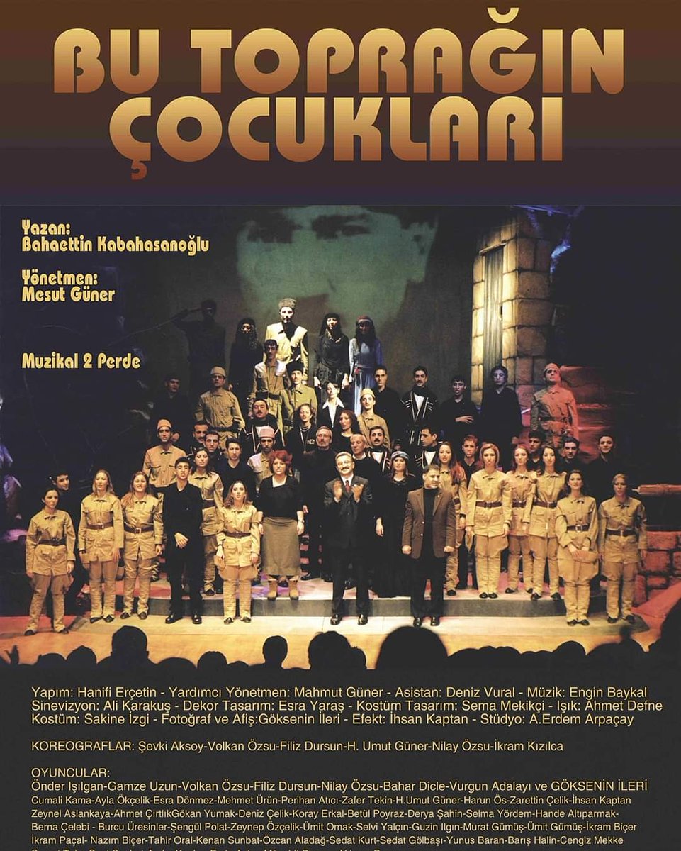 O yiğitler ki aslanlar gibi 
Direndiler etten duvar gibi 
Ne ölümdü ne kalım 
Ölüm kalım dediler 
Oyuna gider gibi gittiler 
Ve topraktan biter gibi bittiler