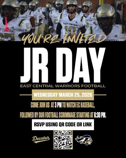 #Blessed to receive a camp invite from East Central CC! <a href="/CoachKBII/">Keith Barnes II, M.Ed</a> <a href="/McLaurinTigerFB/">McLaurin Tiger Football</a> <a href="/ken_karcher/">Ken Karcher</a> <a href="/MickeyMays7/">Mickey Mays</a>