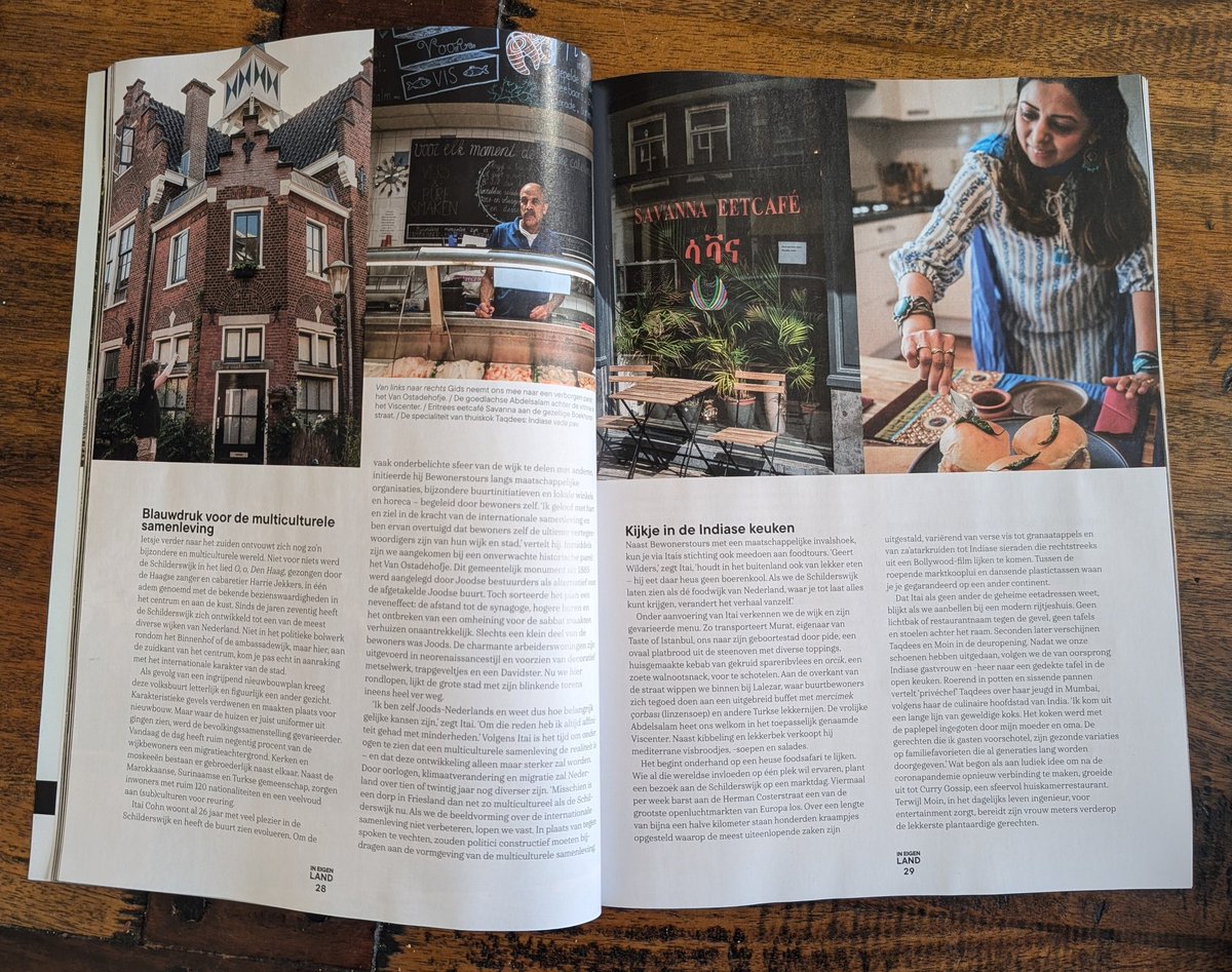 stichtingbbis's tweet photo. In de nieuwste editie van de glossy Eigen Land: een inspirerende reportage over internationaal Den Haag, met speciale aandacht voor de #Schilderswijk en ons iLocal aanbod. https://t.co/Lkiz3LTFUz