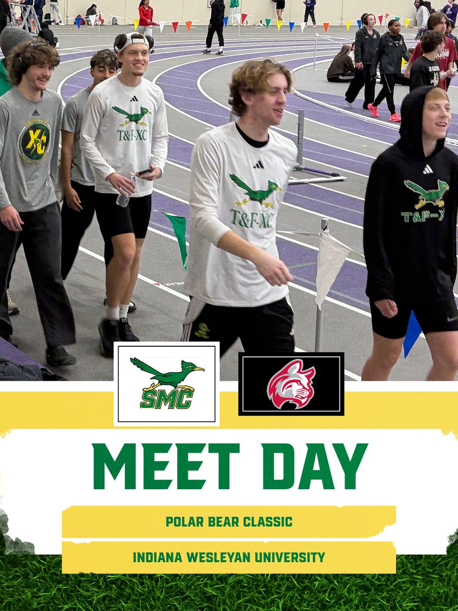 SMCRoadrunners's tweet image. The Roadrunners' outdoor track and field season begins today at the Polar Bear Classic at Indiana Wesleyan. Good luck to all the SMC competitors!

#TrackIsBack #FastAndFierce #RunAsOne #WeAreSMC