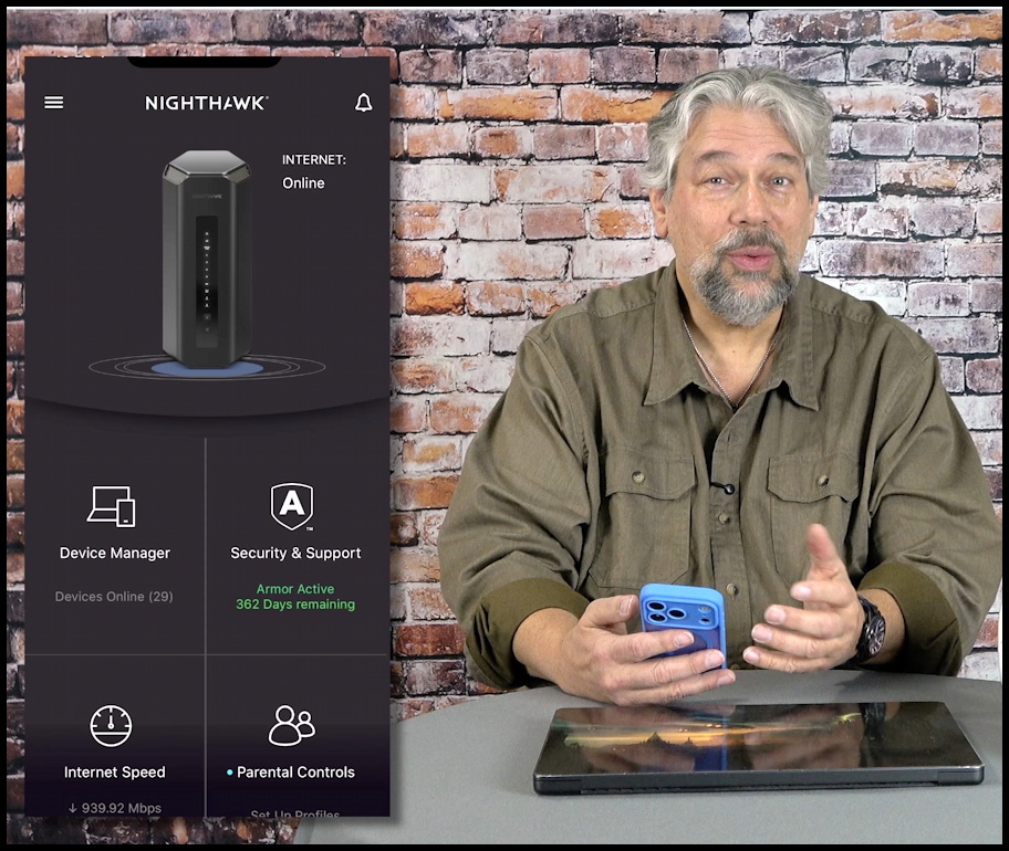 DaveTaylor's tweet image. Your internet speed means nothing if your router can’t keep up! That’s where the @NETGEAR Nighthawk RS700S Wi-Fi 7 Tri-Band Router is a rockstar, offering incredibly fast connectivity, up to 19Gbps! Here's my test and review: youtube.com/watch?v=mifvrD… #netgear #wifi7 #router
