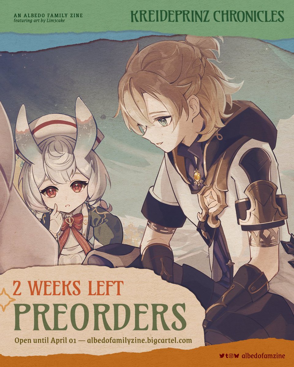 Kreideprinz Chronicles: Albedo Family Zine tweet media