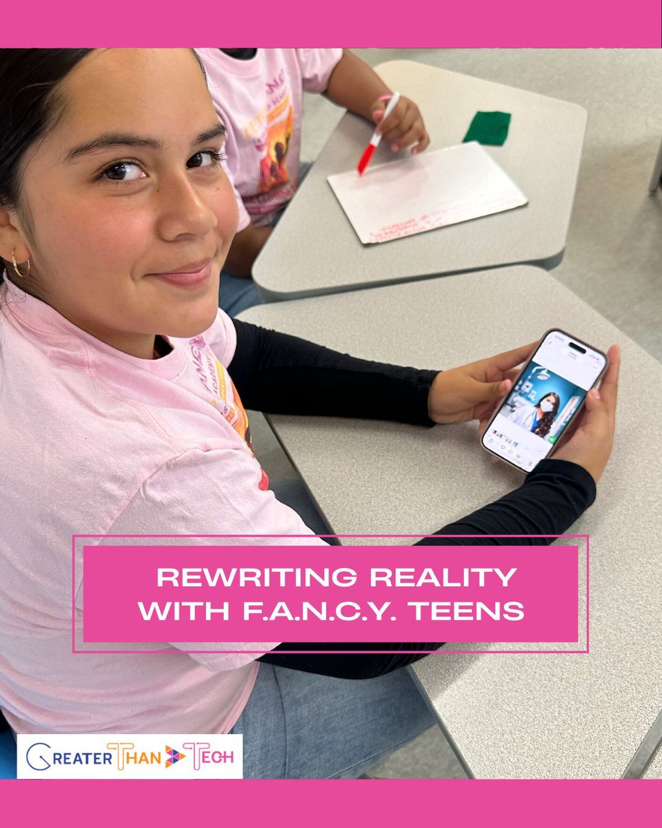 greaterthantech's tweet photo. At the F.A.N.C.Y EXPO, Dr. Brittany led the Rewrite Reality AI workshop @detourfancy 

Moments like these matter, creating space for students to question, create, and think critically about the tools shaping their world. https://t.co/msVlJ4LtY9
