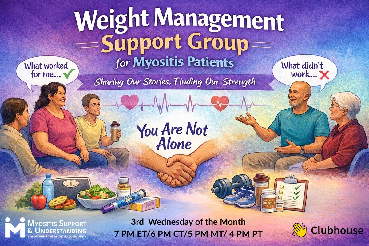 Myositis Support and Understanding (MSU) tweet media