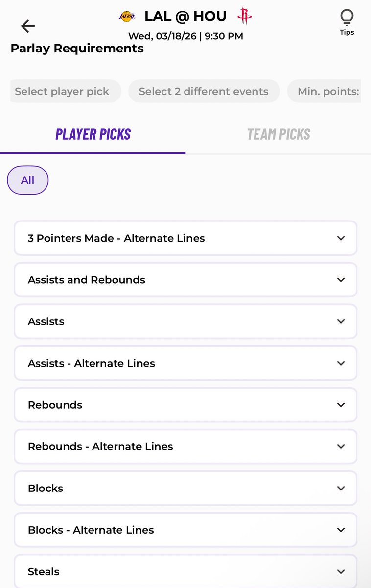 JayNukesBack's tweet photo. ALT LINES ARE NOW ON @WannaParlay

✅ Not only can you alt player picks, but alt lines are available for team picks as well. 

✅ First DFS app to include game lines (spreads, moneylines, over/unders).

✅ Full flexibility of a Sportsbook but with higher payouts.

Sign up using my Referral Link: https://t.co/YXUonQqXzc

& Use Promo Code: JayNukes at sign up to receive a 100% Deposit Match for up to $250.

#NBA #MLB #NFL #Lakers #Rockets