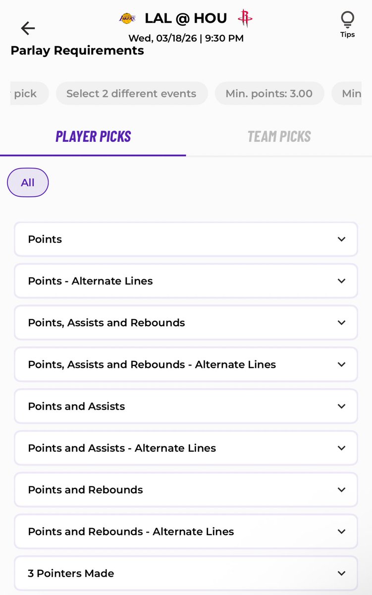 JayNukesBack's tweet photo. ALT LINES ARE NOW ON @WannaParlay

✅ Not only can you alt player picks, but alt lines are available for team picks as well. 

✅ First DFS app to include game lines (spreads, moneylines, over/unders).

✅ Full flexibility of a Sportsbook but with higher payouts.

Sign up using my Referral Link: https://t.co/YXUonQqXzc

& Use Promo Code: JayNukes at sign up to receive a 100% Deposit Match for up to $250.

#NBA #MLB #NFL #Lakers #Rockets